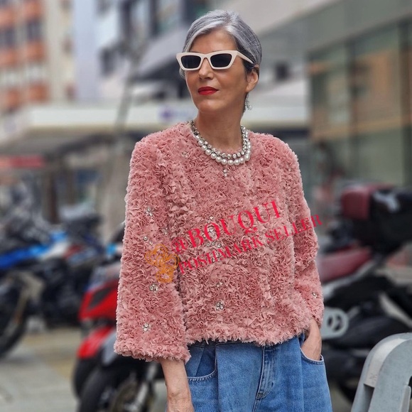 BLOGGERS FAV ZARA PINK STRUCTURED FLORAL JACKET - Picture 1 of 4